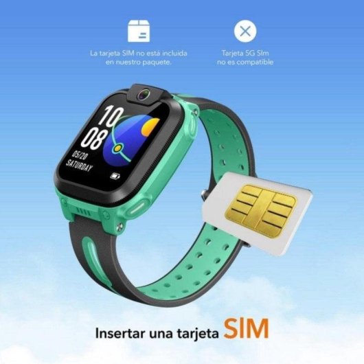 Imoo Z6 4G WiFi GPS 1.3" Touch IPX8 Viola Autonomia Bambini Controllo Parentale Camera
