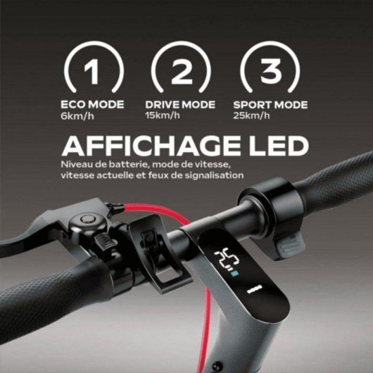 Elektroroller UrbanGlide 350W Reichweite 30km Doppelfederung LED Beleuchtung