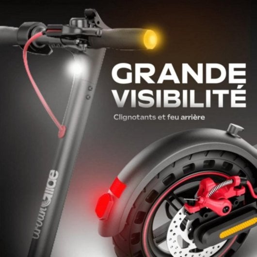 Patinete eléctrico UrbanGlide 25km/h 30km de autonomía 350W con suspensión dual y luces LED
