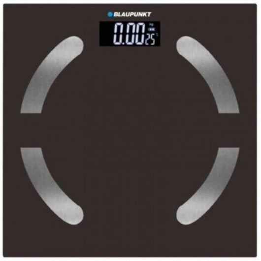 Báscula de baño BP5010 negra extraplana, alta precisión, sensores metálicos y temperatura