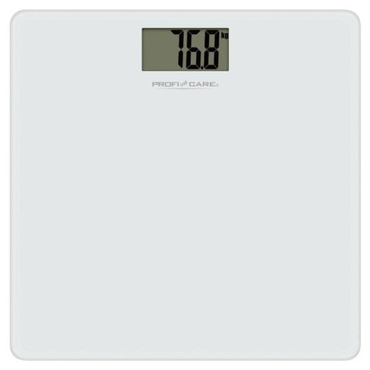 Balança Eletrónica LCD Vidro Temperado Precisão 100g Branco 180kg Conversão Unidades