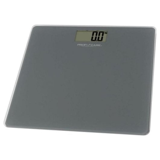 Báscula electrónica Clatronic PC-PW 3122, 180?kg, 100?g, vidrio templado, LCD, gris