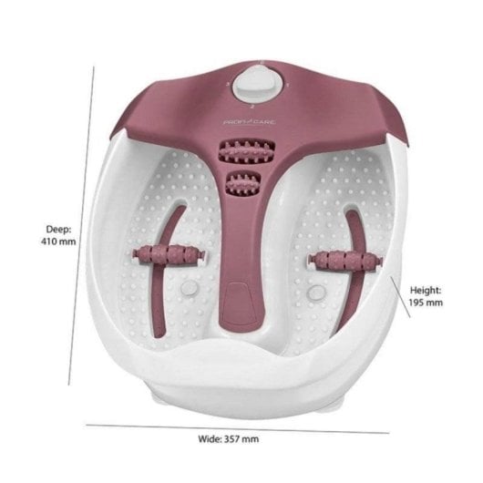 Massajador de Pés ProfiCare PC-FM 3027 4 Programas Calor Vibração 80W Branco