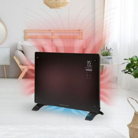 Radiador Eléctrico ProfiCare PC-GKH 3118 1500W mediano con control digital y mando a distancia
