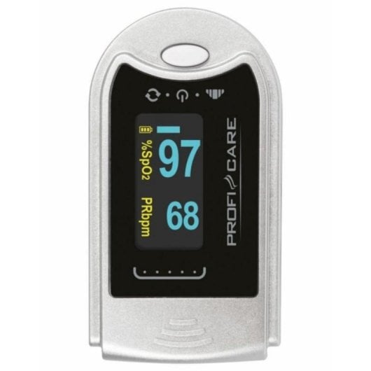 Oxymètre de pouls 3en1 Clatronic PC-PO 3104 - Mesure rapide, LCD, 0-100% SpO₂, Blanc
