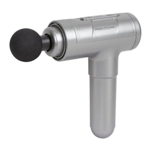 Pistole de massage électrique ProfiCare PC-MP 3087, 4 têtes, autonomie 4h, argenté
