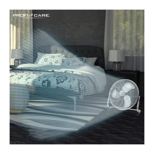 Ventilador ProfiCare PC-VL 3067 Piso 50cm 120W Metal Branco Silencioso