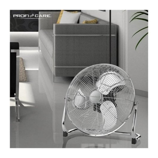 Ventilatore a pavimento bianco 50 cm 120 W con 3 velocità e inclinazione regolabile