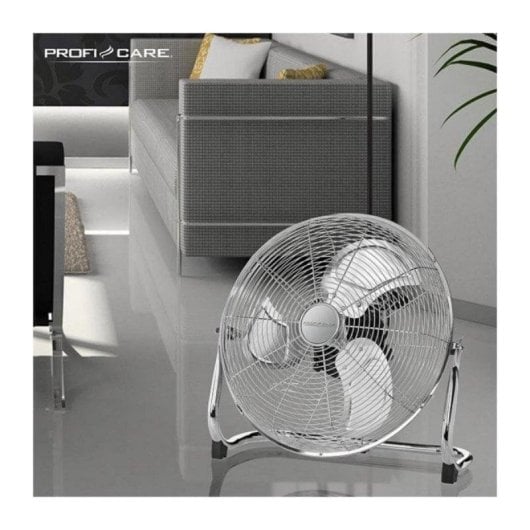 Ventilador ProfiCare PC-VL 3067 Piso 50cm 120W Metal Branco Silencioso