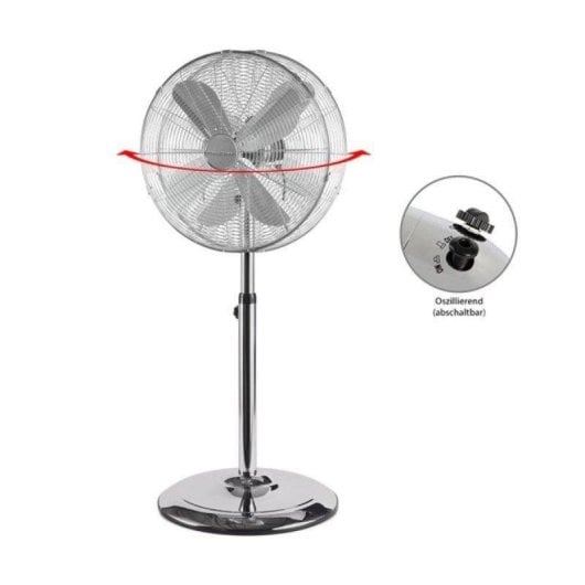 Ventilator ProfiCare PC-VL 3064 Edelstahl 50W 40cm 3 Geschwindigkeiten Oszillation
