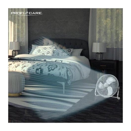 Ventilador de Piso ProfiCare PC-VL 3065 WM 40cm Inox 100W Silencioso 3 Velocidades