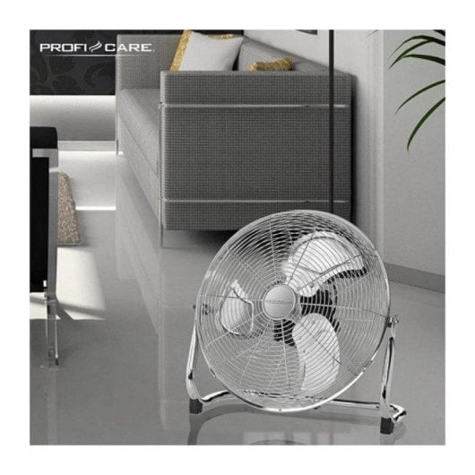 Ventilador de Piso ProfiCare PC-VL 3065 WM 40cm Inox 100W Silencioso 3 Velocidades