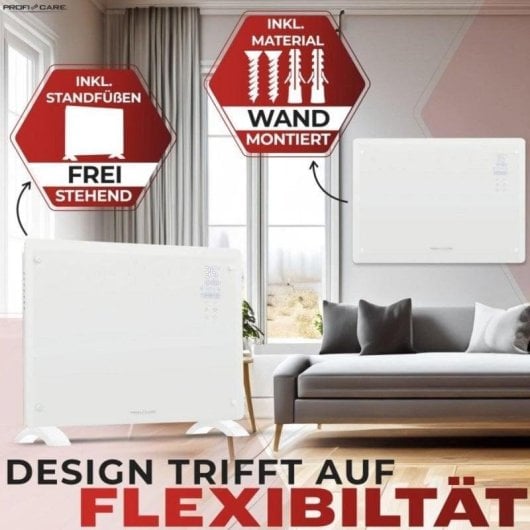 Radiador Elétrico ProfiCare PC-GKH 3118 1500W Comando controlo digital silencioso