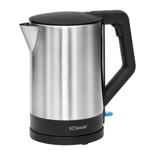 Elektrischer Wasserkocher 1,5L 2200W Edelstahl Schwarz mit Sicherheitsfunktionen