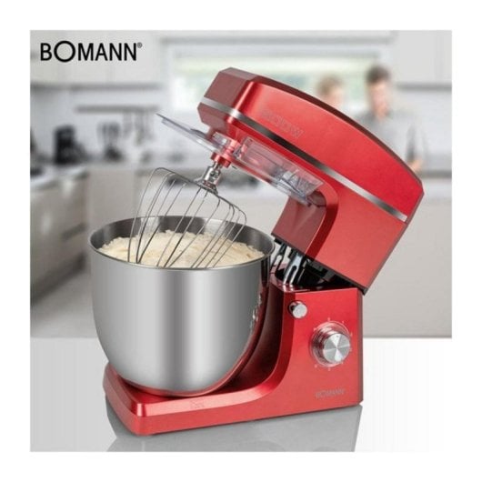 Bomann KM 6036 CB Profi-Küchenmaschine 10L 1500W Rot 8 Stufen mit Impulsfunktion