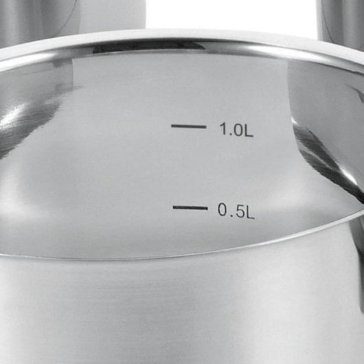 Batería de Cocina Profesional 6 Piezas Acero Inoxidable 18/10, Tapas Vidrio, Apta Inducción y Horno