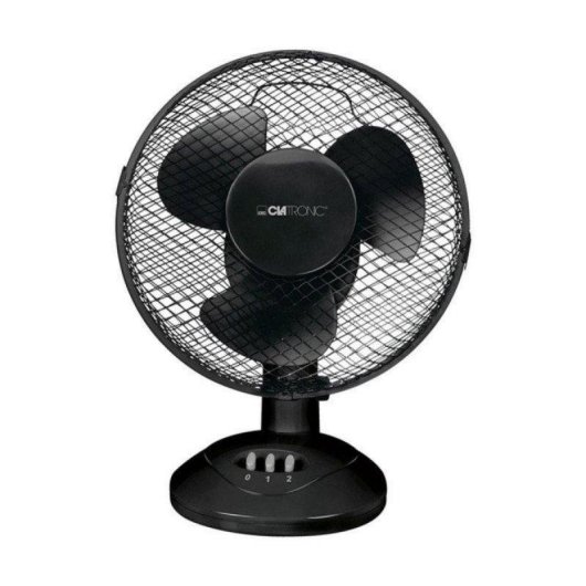 Ventilador de mesa Clatronic VL 3601 23 cm 2 velocidades oscilante negro