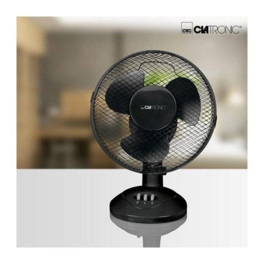 Ventilador de mesa Clatronic VL 3601 23 cm 2 velocidades oscilante negro