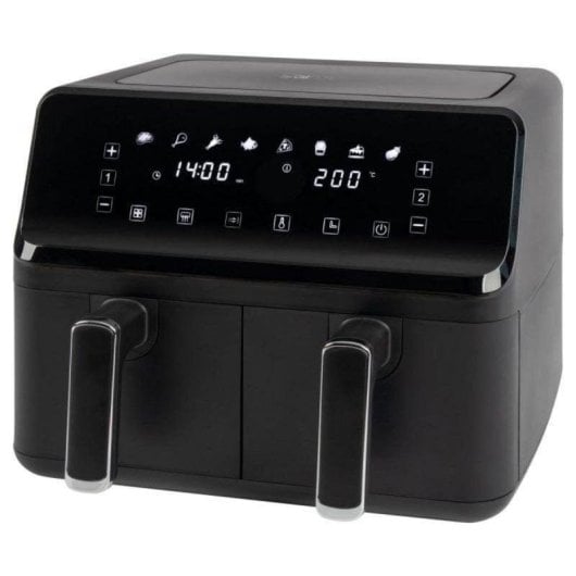 Fritadeira de Ar Clatronic FR 3804 H 8L 2700W Dupla Zona LED 8 Programas