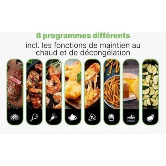 Fritadeira de Ar Clatronic FR 3804 H 8L 2700W Dupla Zona LED 8 Programas