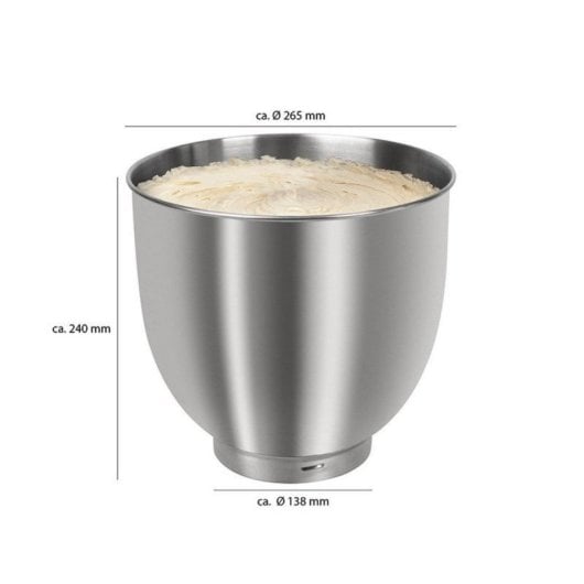 Impastatrice 10 L 8 Velocità 1500 W Acciaio Inossidabile Rosso Professionale