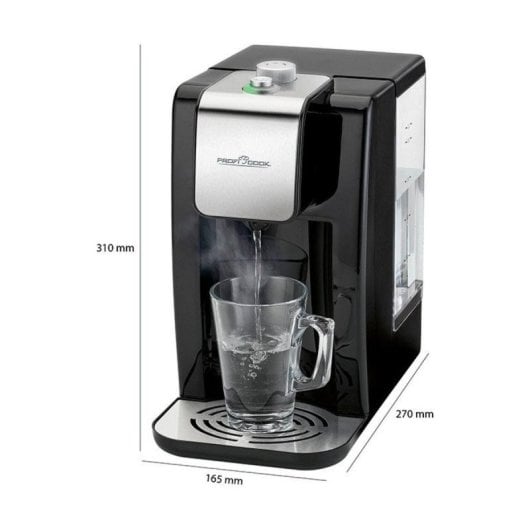 Heißwasserspender ProfiCook PC-HWS 1168 2,2L Edelstahl Schwarz 2600W