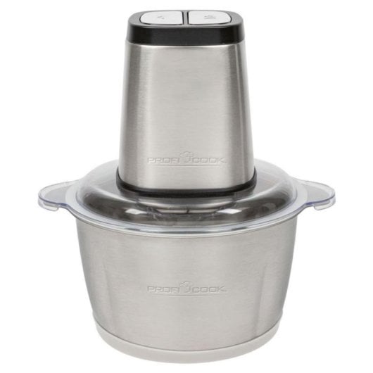 Picadora Clatronic PC-MZ 1227 1,7L Acero Inoxidable 500W Control de Botón Picahielos