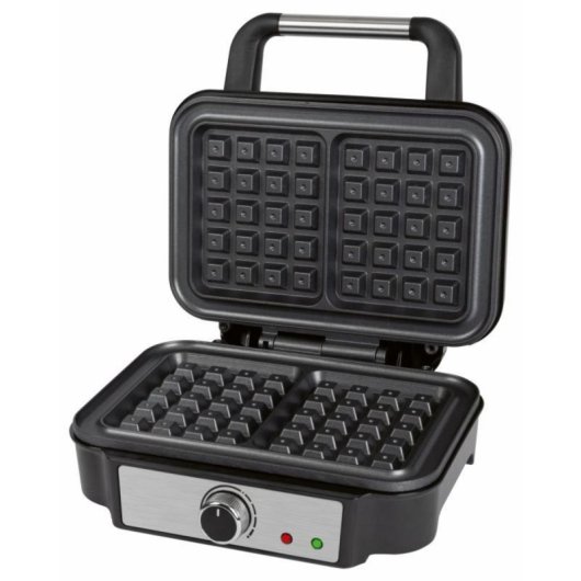 ProfiCook PC-WA 1240 Gaufrier, 2 Gaufres, Noir, Acier inoxydable, 1000 W