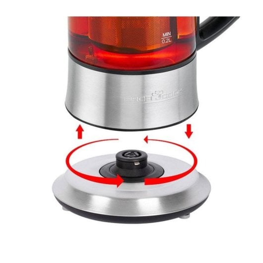 ProfiCook 501165 Bollitore Elettronico 2 in 1 Nero Acciaio Inossidabile 0,5L