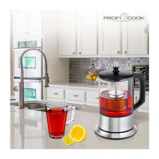 ProfiCook 501165 Bollitore Elettronico 2 in 1 Nero Acciaio Inossidabile 0,5L