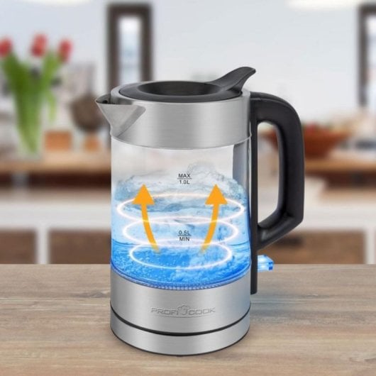 ProfiCook PC-WKS 1229 G 1 L Glas Edelstahl 1600 W Überhitzungsschutz