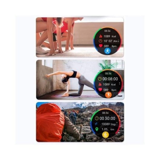 Smartwatch Radiant Miami 42mm Quartz cronógrafo alarma luz multicolor
