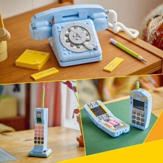 LEGO Creator 3in1 Telefono Retrò 383 Pezzi Modelli Anni '60, '80 e 2000