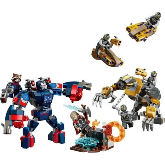 Set LEGO Marvel Thor de Vengadores: Endgame vs. Chitauri 373 piezas 8+ articulado