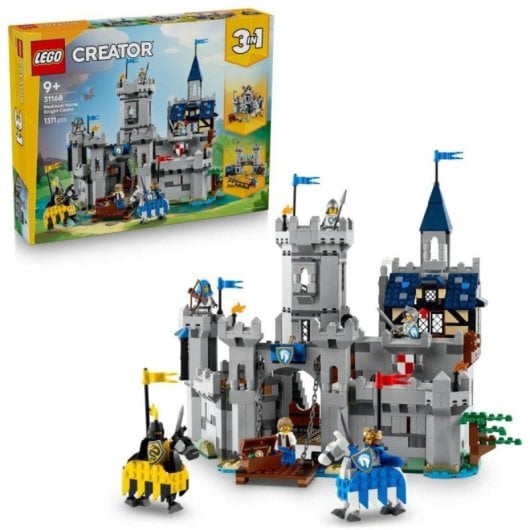 Set de construcción LEGO Creator Castillo Medieval Caballeros del Corcel 1371 piezas 3 en 1