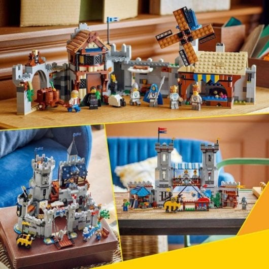 Set de construcción LEGO Creator Castillo Medieval Caballeros del Corcel 1371 piezas 3 en 1