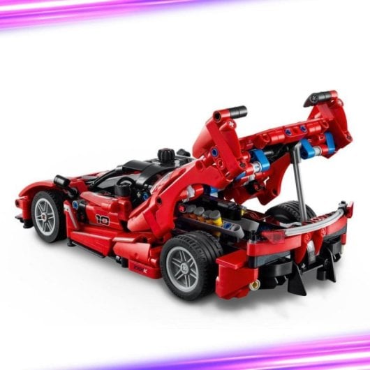 Maqueta LEGO Technic Ferrari FXX K 897 piezas Puertas mariposa Motor V12 STEM Rojo