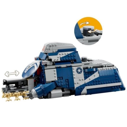 LEGO Star Wars MTT Separatista 75435 976 piezas, Batalla de Felucia, 9+, con minifiguras y droides