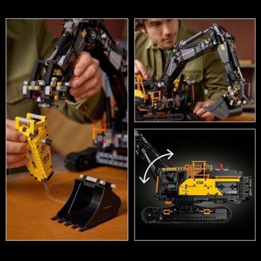 Excavadora Volvo EC500 Hybrid LEGO Technic Set Motorizado 2359 Piezas para Adultos