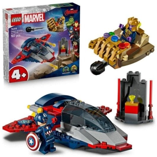 LEGO Marvel Super Heroes Captain America vs. Thanos 76319 107 Teile