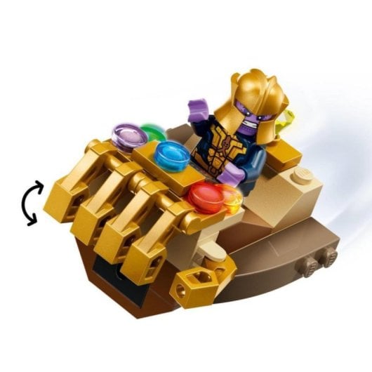 Set de construcción LEGO Marvel Capitán América vs. Thanos 76319 107 piezas y 2 minifiguras