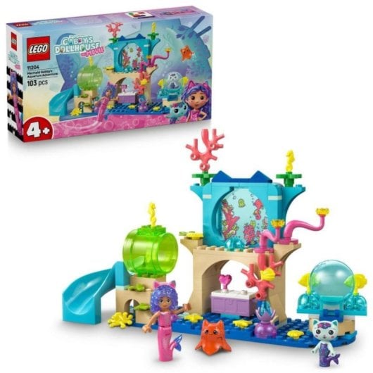 Set LEGO Gabby's Dollhouse 11204 Aventura Acuario 103 Piezas Infantil