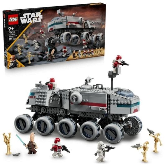 Set de Construcción LEGO Star Wars Juggernaut de la República 75413, 813 Piezas, 9+ años, 5 Minifiguras