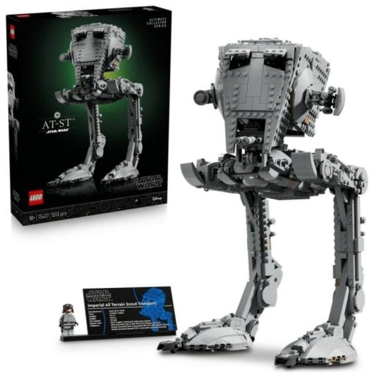 Set LEGO Star Wars Caminante AT-ST Ultimate Collector Series 1513 piezas Exposición Adultos
