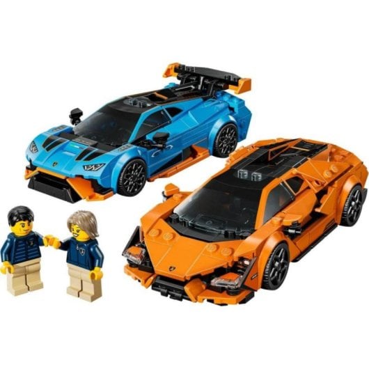 Set LEGO Lamborghini Revuelto y Huracán STO 2 Coches Incluidos 607 Piezas Speed Champions