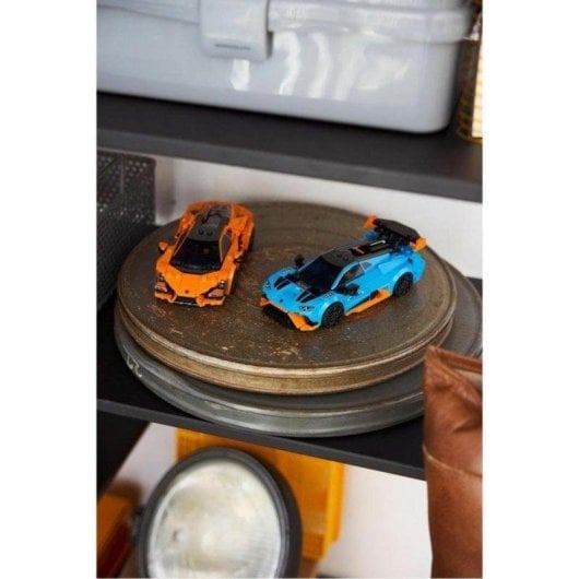 Set LEGO Lamborghini Revuelto y Huracán STO 2 Coches Incluidos 607 Piezas Speed Champions