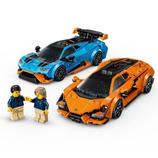 Set LEGO Lamborghini Revuelto y Huracán STO 2 Coches Incluidos 607 Piezas Speed Champions
