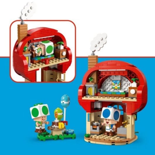 Set de construcción LEGO Super Mario 72041 Fiesta en la casa de Toad 276 piezas interactivo