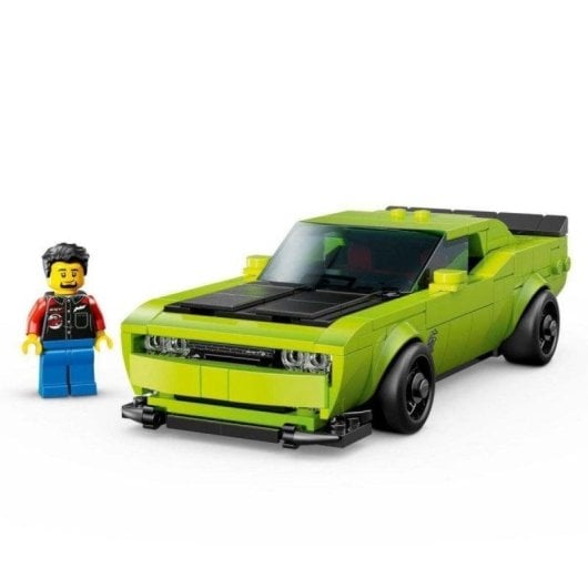 Coche LEGO Speed Champions Dodge Challenger SRT Hellcat 390 piezas minifigura incluido