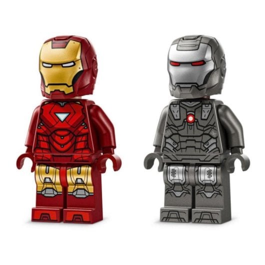 Set LEGO Marvel Iron Man y Máquina de Guerra 76320 con drones articulados y 204 piezas